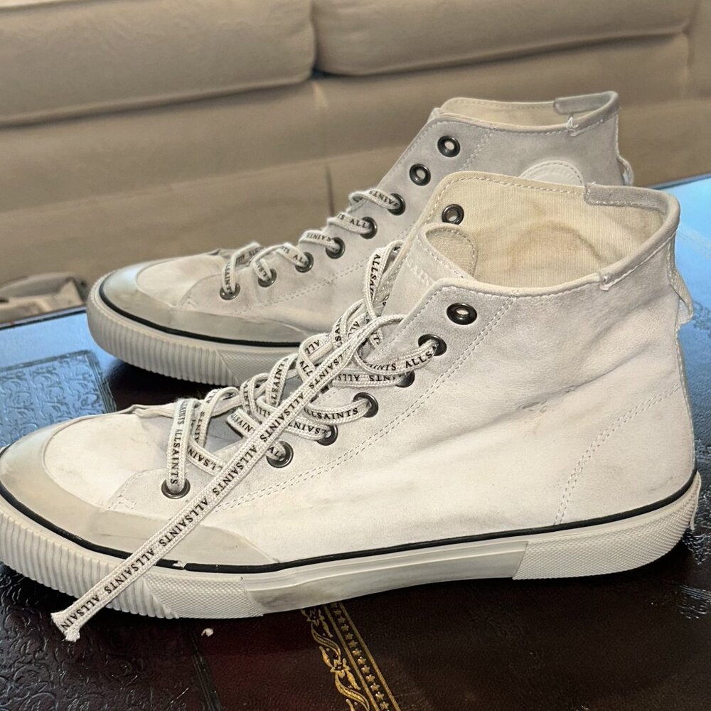 ALL SAINTS Dumont Suede High-Top Sneakers